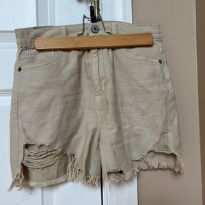 American Eagle high rise mom shorts